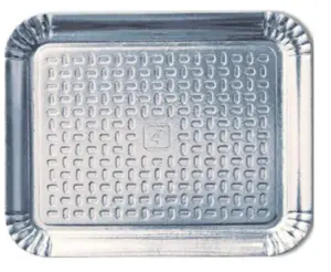 Bandeja Laminada Prata Nº4 27,5x33,5CM