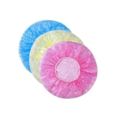 Kit com 3 Toucas de Banho Coloridas Reutilizáveis com Elástico - Aliança