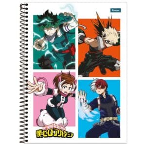 Caderno Espiral Universitário 1 Matéria 80 Folhas  My Hero Academia - Foroni - Imagem 6