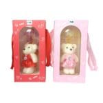 Enfeite Decorativo Flor Artificial com Ursinho com Luz de LED 10,8X10,8X21,2cm - FWB