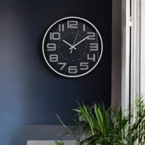 Relógio de Parede Decorativo Redondo 30,5x30,5x4,3cm Stil Decor - FWB - Imagem 3