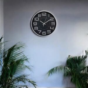 Relógio de Parede Decorativo Redondo 30,5x30,5x4,3cm Stil Decor - FWB - Imagem 2