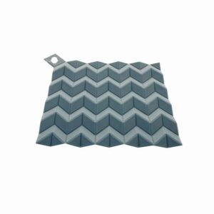 Descanso de Panela de Silicone Quadrado com Relevo 16x16cm