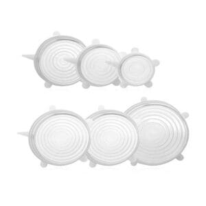 Kit de Tampa de Silicone com 6 Tamanho 19/16/14/11,5/9/6CM - Rio Tijucas