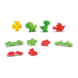 Brinquedo Ovo com 3 Potes de Massinha e 6 Forminhas Diver Dinos - Divertoys - Imagem 5