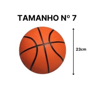 Bola de Basquete PU e Borracha N°7 23cm - Imagem 3