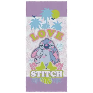 Toalha de Banho Felpuda Estampada Stitch 60x120cm - Lepper