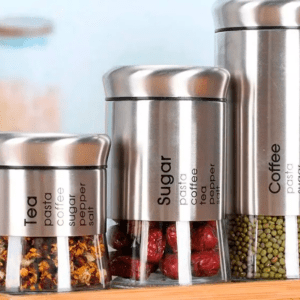 Conjunto de Potes com 3 Peças em Vidro + Aço Inox Will - Dolce Home - Imagem 6