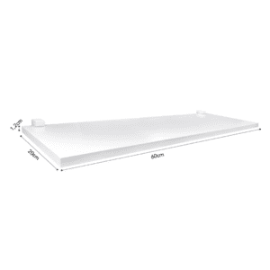 Kit com 3 Prateleiras com Suporte 1,2x20x60cm Concept Me Leve - Prat-K - Imagem 3