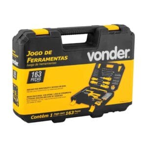 Maleta com Jogo de Ferramentas 163 Peças - Vonder