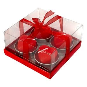 Kit de Velas Aromáticas em Formato de Coração