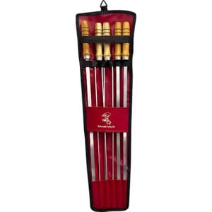 Kit de Espeto Gremista & Colorado Tchê Assador com 5 Espetos - Imagem 2