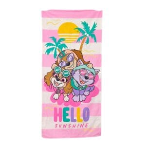 Toalha de Banho Felpuda Estampada Patrulha Canina Menina 60x120cm - Lepper