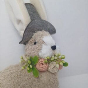 Coelho Decorativo de Poliéster e Isopor para Páscoa 20x30cm - Rio Tijucas - Imagem 4