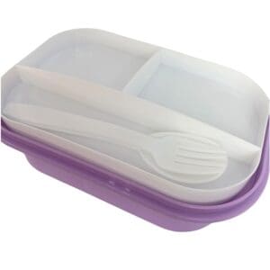 Kit Marmita 3 Peças com Colher e Garfo em Plástico Dia das Mães Sortido - Interponte - Imagem 5