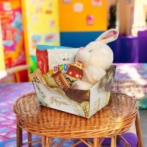 Cesta de Páscoa Quadrada Tamanho M 17x12,5x8 - JR Embahlagem - Imagem 2