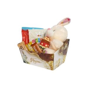 Cesta de Páscoa Quadrada Tamanho M 17x12,5x8 - JR Embahlagem - Imagem 3