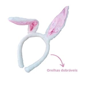 Kit Acessórios de Coelhinho Branco para Festa 3 Peças - Imagem 5