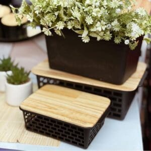 Caixa Organizadora com Tampa de Bambu 3L Collection - Utility Nauá - Imagem 2