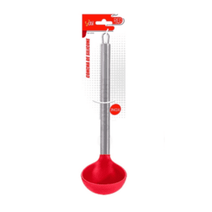 Concha de Silicone com Cabo de Inox 30,5cm Linha Red - 123Útil