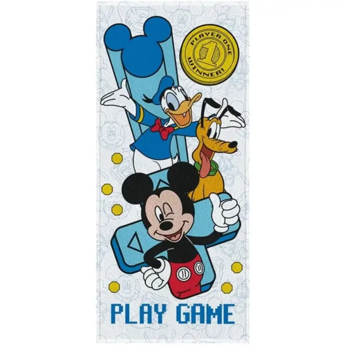 Toalha de Banho Felpuda Estampada Mickey 60x120cm - Lepper - Imagem 1