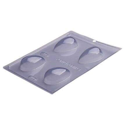 Formas Especiais para Chocolate 3 Partes Ovos Lisos 50g - Porto Formas