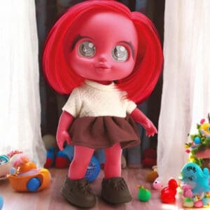 Boneca Meninas Coloridas The Glow Girls - Bee Toys - Imagem 2