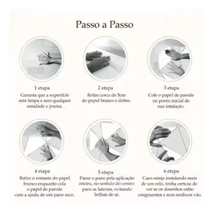 Papel de Parede Decorativo de PVC em Rolo Adesivo 5mX45cm - Eco's - Imagem 6