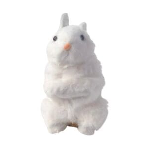 Coelho Decorativo Peluciado de Fibra Acrílica e Isopor para Páscoa 16cm - Rio Tijucas