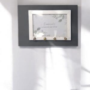 Porta Chave com Moldura de Madeira Estampas Variadas 10x15 - Imagem 2