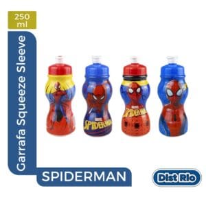 Garrafa Infantil Squeeze Sleeve Homem-Aranha Sortido 250ml - Plasduran - Imagem 2
