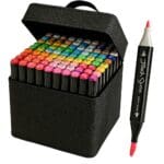 Estojo / Kit Canetinhas Touch Marcadoras com Ponta Dupla para Pintura