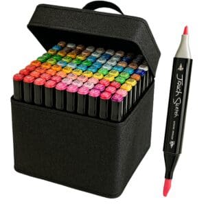 Estojo / Kit Canetinhas Touch Marcadoras com Ponta Dupla para Pintura