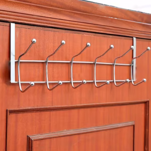 Cabide de Metal para a Porta 6 Ganchos 45,5cm - Rio Tijucas - Imagem 3