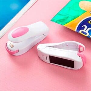 Mini Selador de Embalagens Sortido de Plástico a Pilha - Lívon - Imagem 2