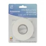 Fita Dupla Face de Espuma 18mmx3m - Rio Tijucas