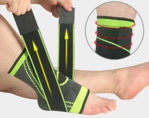 Tornozeleira de Alta Compressão 60% Nylon 30% Látex e 10% Poliéster IMPOFIT IR01003 - Imagem 5