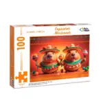 Quebra-Cabeça com 100 Peças Capivaras Mexicanas - Pais & Filhos