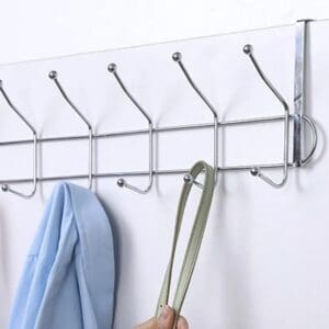 Cabide de Metal para a Porta 6 Ganchos 45,5cm - Rio Tijucas - Imagem 2