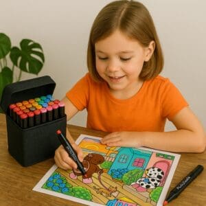 Estojo / Kit Canetinhas Touch Marcadoras com Ponta Dupla para Pintura - Imagem 2