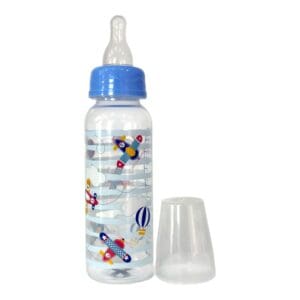 Mamadeira Luxo Estampada com Bico de Silicone 240ML