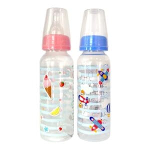 Mamadeira Luxo Estampada com Bico de Silicone 240ML - Imagem 3