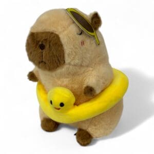 Brinquedo de Pelúcia 23cm Capivara Com Acessório - Imagem 5