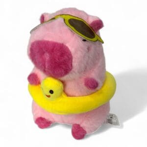 Brinquedo de Pelúcia 23cm Capivara Com Acessório - Imagem 4