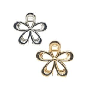 Presilha de Cabelo de Liga Metálica 1 Unidade Sortido - Platina - Imagem 6