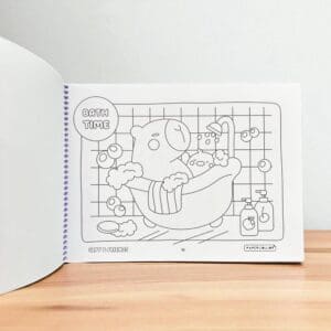 Livro para Colorir Capy & Friends Estilo Boobie Goods Capa Mole 20 Páginas Sortido - Papercollor - Imagem 3
