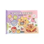 Livro para Colorir Capy & Friends Estilo Boobie Goods Capa Mole 20 Páginas Sortido - Papercollor