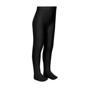 Meia-Calça Feminina Infantil Poliéster Preta - JMD Import