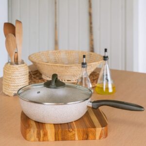 Frigideira Wok com Tampa 28cm 4,1L Ceramic Life Suprema - Brinox - Imagem 2