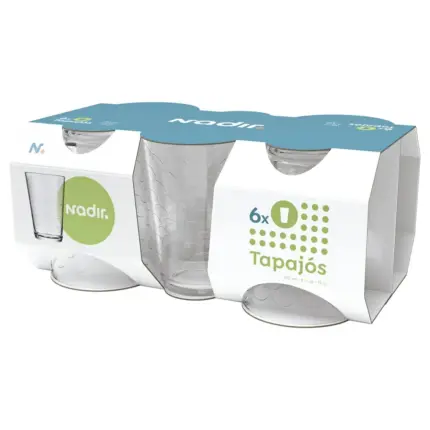 Jogo de 6 Copos de Vidro 190ml Tapajós - Nadir